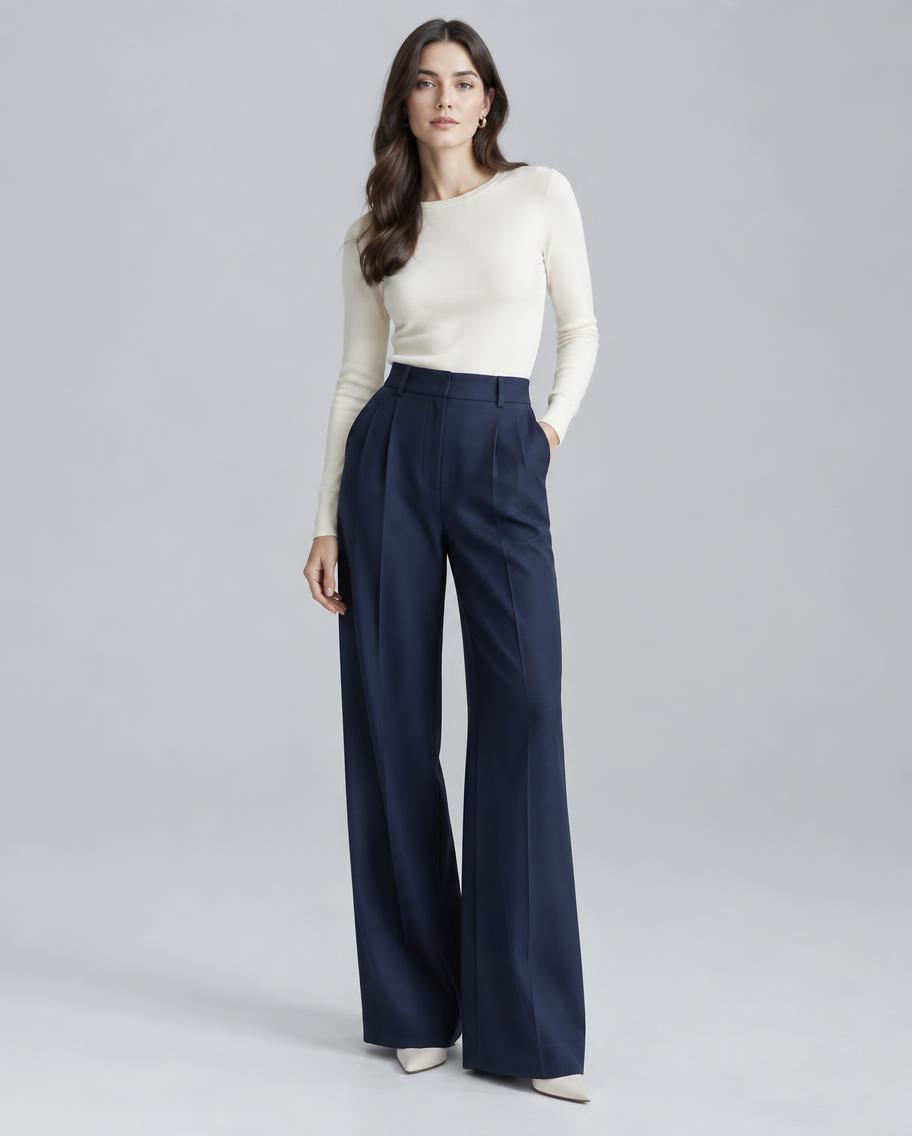 Eva wide-leg trousers