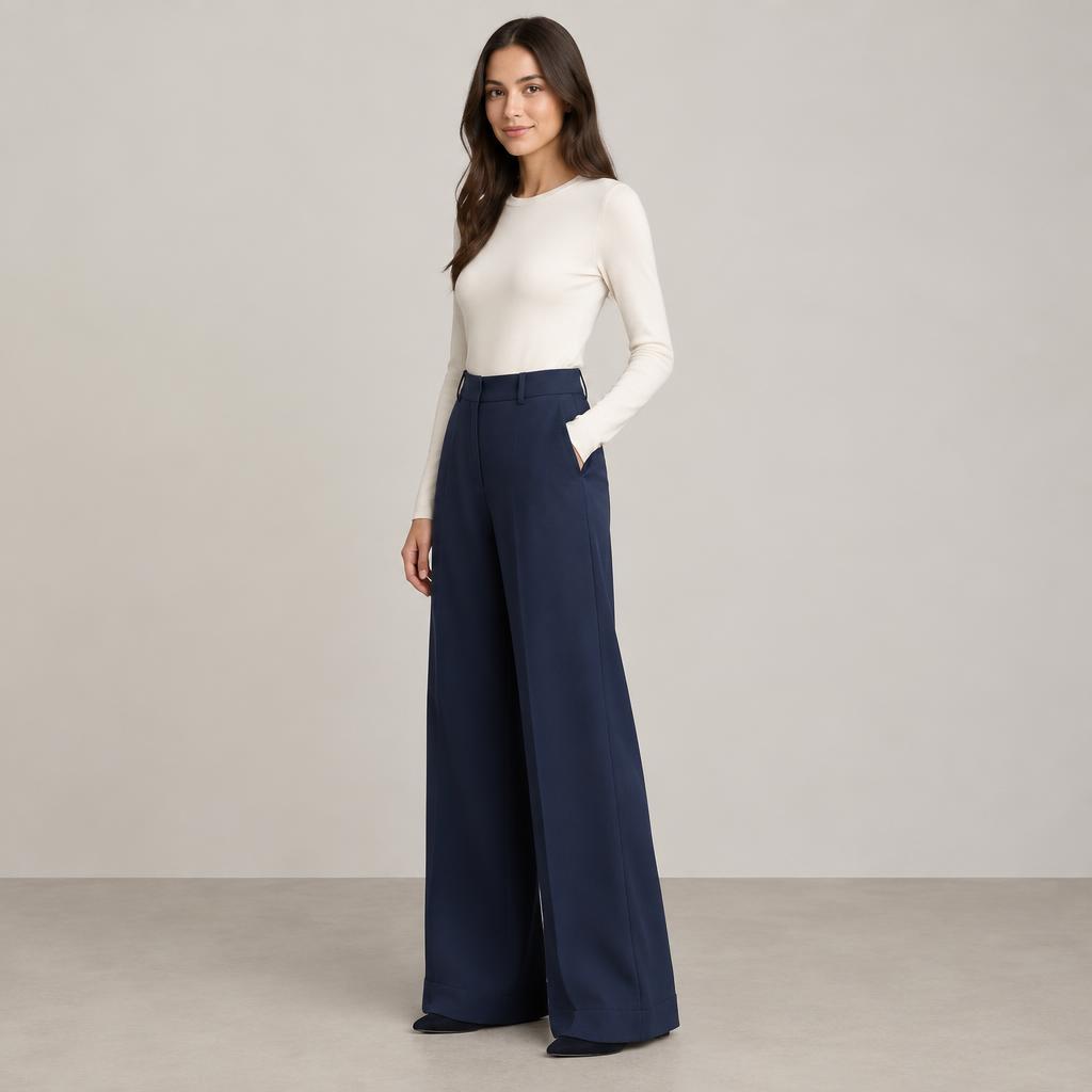 Eva wide-leg trousers, photo 3; illustrative image